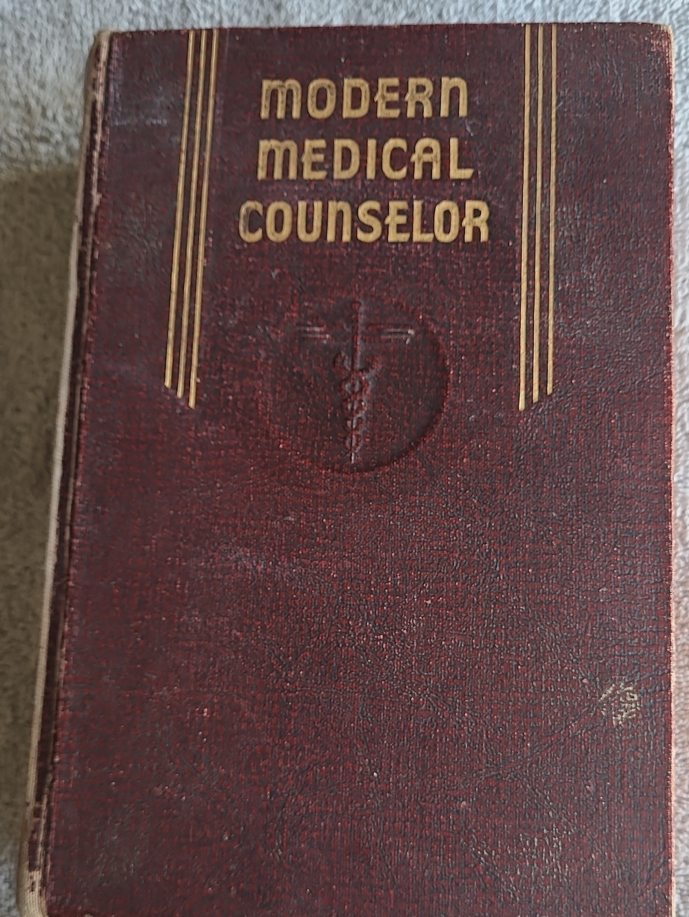 Vintage Modern Medical Counselor Book